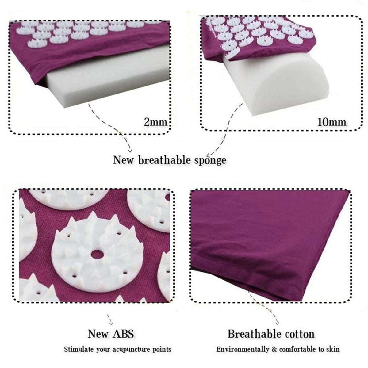 Acupressure Mat Massage Relieve Stress Back Body Pain Spike Cushion Yoga  Acupuncture Mat The Clothing Company Sydney