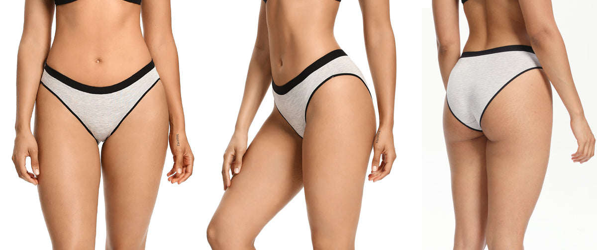 Black Lingerie Women´s Cotton Panties Underwear Briefs Soft Underpants Plus Size High Waist The Clothing Company Sydney
