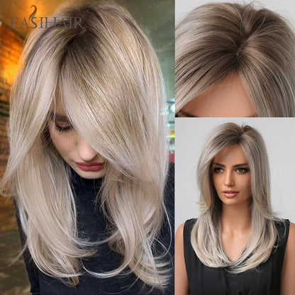 Short Straight Bob Wigs with Bang Golden Brown Natural Synthetic Hair for Women Daily Cosplay Heat Resistant Fiber Wigs The Clothing Company Sydney