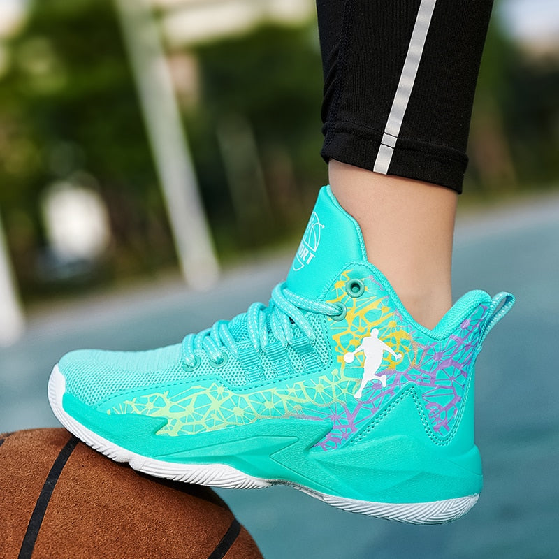 Kids Boys Basketball Shoes Kids Sneakers Non-Slip Sports Girls Basketball Training Tennis Shoes The Clothing Company Sydney