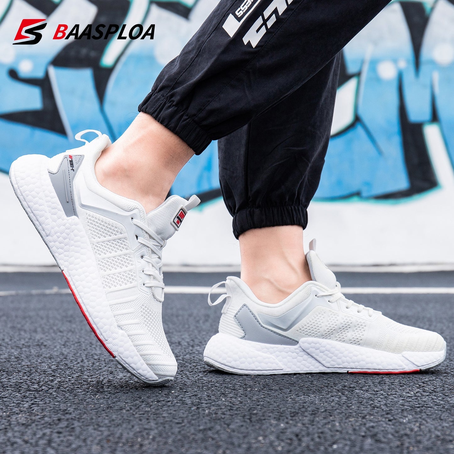 Men's Comfortable Knit Walking Shoes Breathable Fashion Sneaker Anti-Slip Shock-Absorbing Casual Sneakers Shoes The Clothing Company Sydney