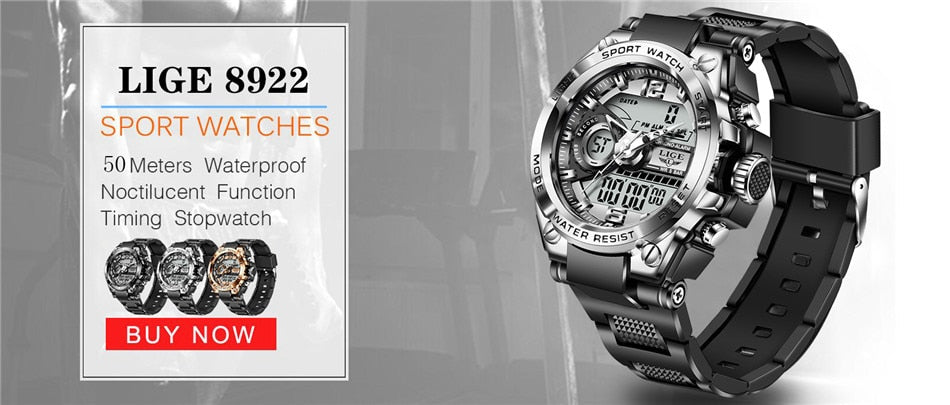 Digital Men Military Watch 50m Waterproof Wristwatch LED Quartz Clock Sport Watch Male Big Watches The Clothing Company Sydney