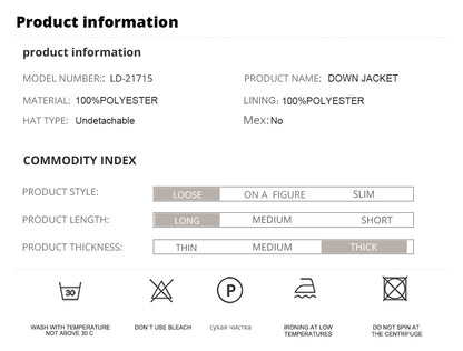 Women's down Jacket Long Classic zipper design Big Pocket Stand Collar Hooded Slim coat Women Parkas The Clothing Company Sydney