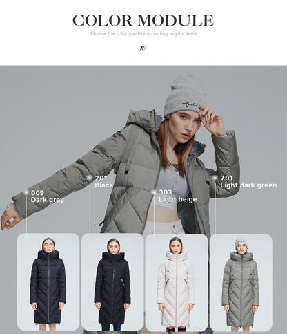 Winter Women Long Cotton Jacket Stand Collar Hooded Warm Windproof Coat Pockets Zipper Parka The Clothing Company Sydney