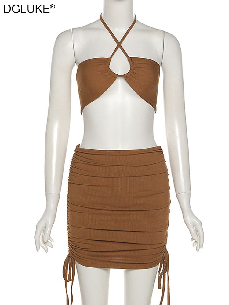 Two Piece  Skirt And Crop Top Summer Outfits Festival Holiday Beach Outfits Co ord Sets Club Party Wear The Clothing Company Sydney