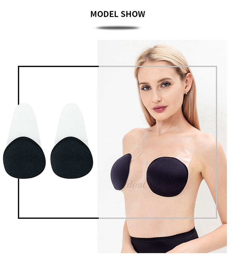 Invisible Bra Push Up Silicone Bra for Wedding Sticky Bra Reusable with Transparent Straps Backless Bralette Lingerie Top Plus The Clothing Company Sydney