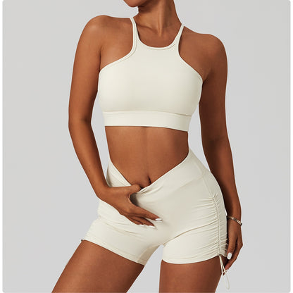 2 Piece Women's Yoga Set Workout Shirts Sport Pants Bra Gym Suits Fitness Shorts Crop Top High Waist Running Leggings Sports Sets The Clothing Company Sydney