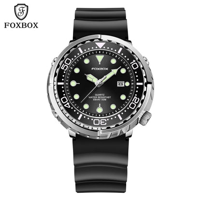 Lige Fashion Mens Watches Foxbox Top Brand Luxury 5ATM Sports Waterproof Quartz Date Luminous Watch The Clothing Company Sydney