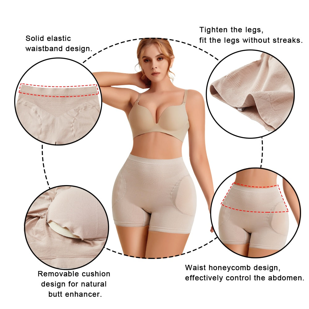 Ladies Body Shaper Butt Lifter Panties Women Hip Shapewear Seamless Push Up  Panties Hip Enhancer