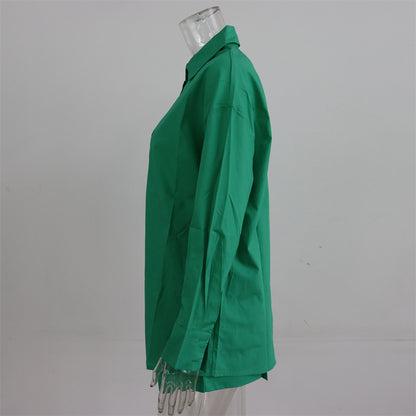 Women's Tracksuits Shirt With Mini Shorts Cotton Two Pieces Sets Fashion Clothing Outfits Blouse Set The Clothing Company Sydney