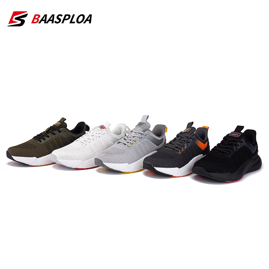 Men's Comfortable Knit Walking Shoes Breathable Fashion Sneaker Anti-Slip Shock-Absorbing Casual Sneakers Shoes The Clothing Company Sydney