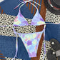 2 Piece Tie Dye Micro Triangle Halter Tie Side Bikini Swimsuit Swimwear Bikini Set Summer Beach Bathing Suit The Clothing Company Sydney