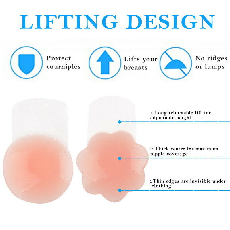 Reusable Self Adhesive Silicone Lift Up Women Invisible Bra Breast Pasty Nipple Cover Chest Paste Push Up For Party Dress The Clothing Company Sydney