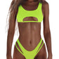 2 Piece Micro Bikini Swimsuit Rib Bikini Set Push Up Women Swimwear Brazilian Cut Out Neon Bathing Suit The Clothing Company Sydney