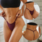 3 Piece Seamless Women G-String Adjustable Strap Panties Underwear Cross Waist Ice Silk Lingerie Set The Clothing Company Sydney