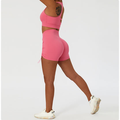 2 Piece Women's Yoga Set Workout Shirts Sport Pants Bra Gym Suits Fitness Shorts Crop Top High Waist Running Leggings Sports Sets The Clothing Company Sydney