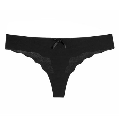 Women's Thongs G-string Underwear Seamless Invisible Panties For Ladies Fashion Ruffle T-back Underpants The Clothing Company Sydney