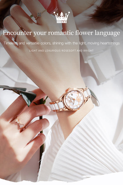 OLEVS Luxury Quartz Japan Movement 30M Water resistant Ceramics Ladies Watch Clothing Company Sydney