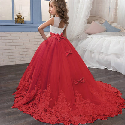 Kid Wedding Dresses for Girls Elegant Flower Princess Long Gown Baby Girl Christmas Dress Size 6 12 14 Years The Clothing Company Sydney