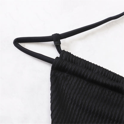 Crinkled  Extreme String Mini Micro Thong Women Swimwear One Piece Swimsuit Bather Bathing Suit The Clothing Company Sydney