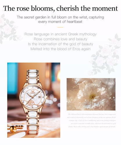 OLEVS Luxury Quartz Japan Movement 30M Water resistant Ceramics Ladies Watch Clothing Company Sydney