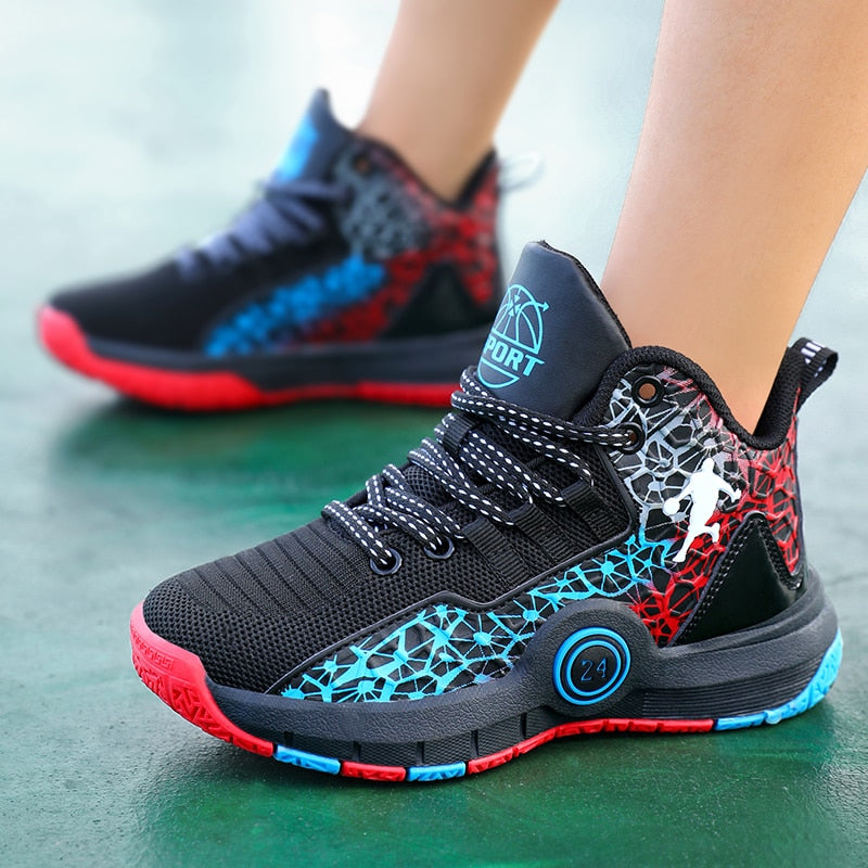 Kids Boys Basketball Shoes Kids Sneakers Non-Slip Sports Girls Basketball Training Tennis Shoes The Clothing Company Sydney