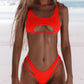 2 Piece Micro Bikini Swimsuit Rib Bikini Set Push Up Women Swimwear Brazilian Cut Out Neon Bathing Suit The Clothing Company Sydney