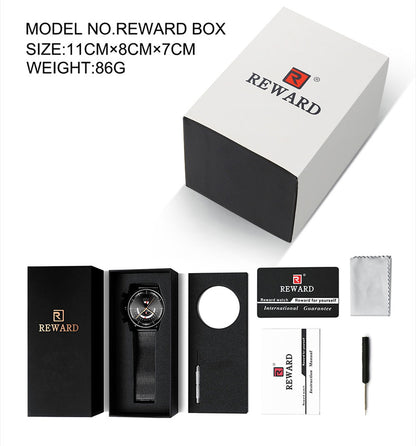 Mens Watch Waterproof Sport Wristwatch for Men Stainless Steel Business Quartz Watches Clock Gift for Father Birthday The Clothing Company Sydney