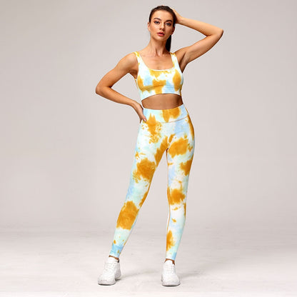 Printed 2 Piece Seamless Yoga Set Gym Clothing Workout Tracksuit Gym Set High Waist Sport Outfit Yoga Fitness Suit Activewear The Clothing Company Sydney