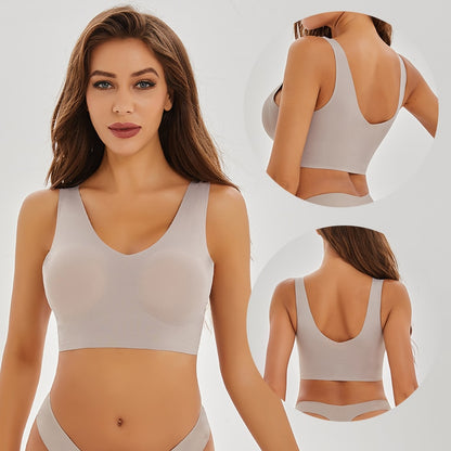 Seamless Sports Bras Plunge Bra Top Push Up Brassiere Deep V Pad Underwear Bralette Lingerie The Clothing Company Sydney