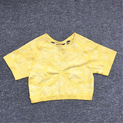 2PCS Camouflage Set Women Yoga Suit Sport Set Gym Workout Clothes Long Sleeve Fitness Crop Top High Waist Seamless Camo Leggings The Clothing Company Sydney