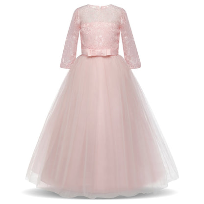 Kid Wedding Dresses for Girls Elegant Flower Princess Long Gown Baby Girl Christmas Dress Size 6 12 14 Years The Clothing Company Sydney