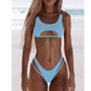 2 Piece Hollow Out Swimsuit High Cut Micro Swimwear Stylish Bathing Suit Beach Outfits Bikini Set The Clothing Company Sydney