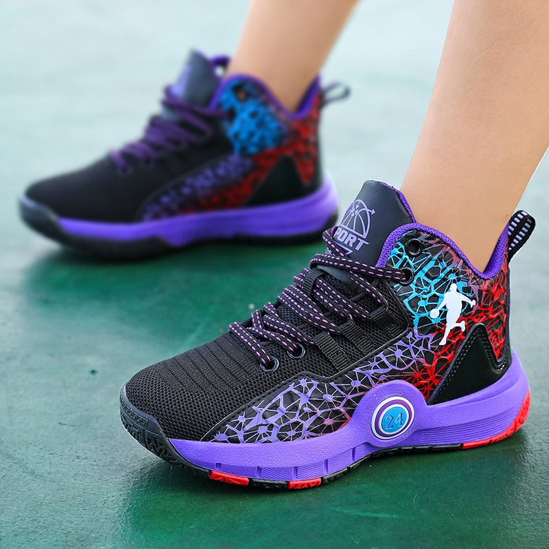 Kids Boys Basketball Shoes Kids Sneakers Non-Slip Sports Girls Basketball Training Tennis Shoes The Clothing Company Sydney