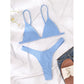 Ribbed High Cut Bikini Female Swimsuit Swimwear Two-piece Bikini set Bather Bathing Suit The Clothing Company Sydney