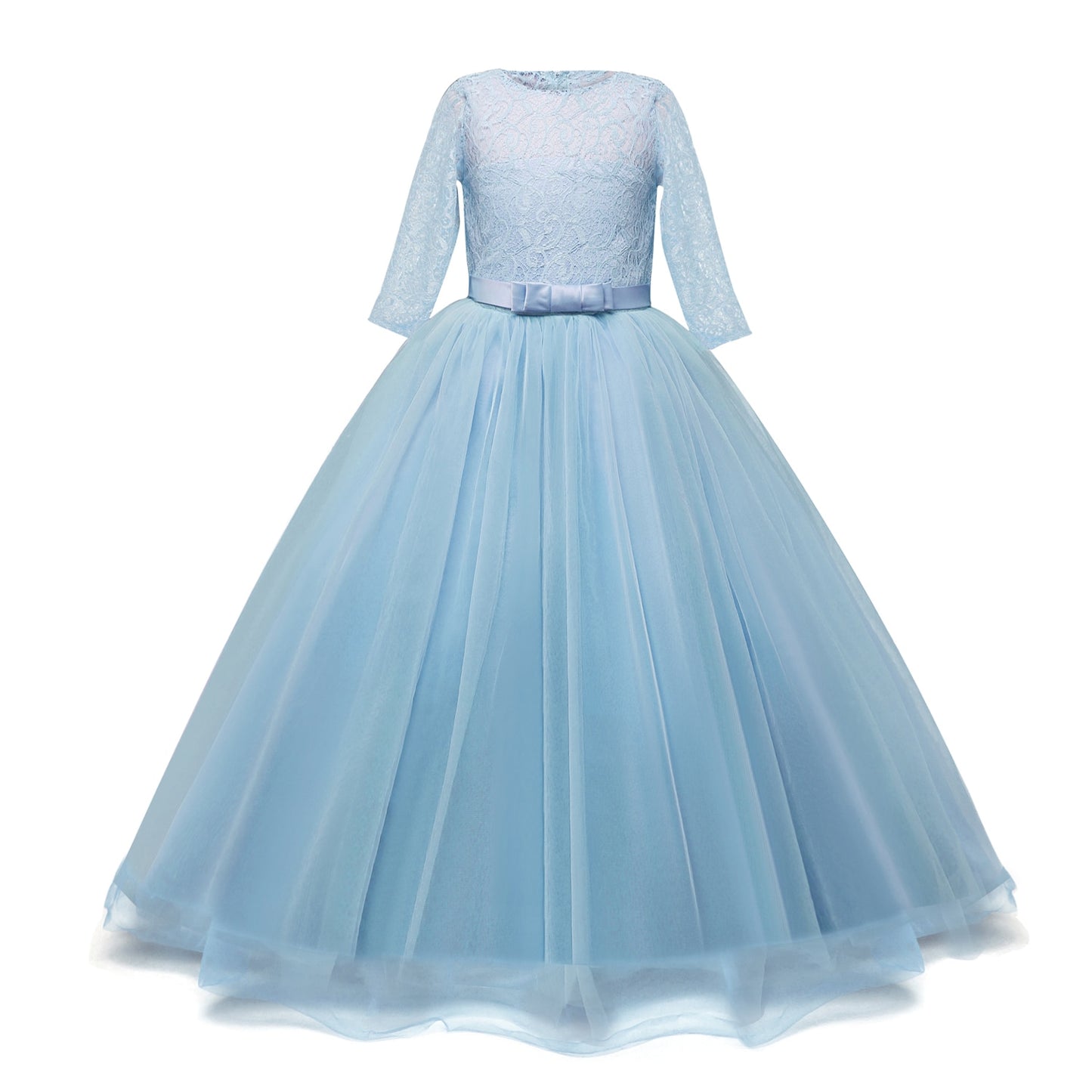 Kid Wedding Dresses for Girls Elegant Flower Princess Long Gown Baby Girl Christmas Dress Size 6 12 14 Years The Clothing Company Sydney