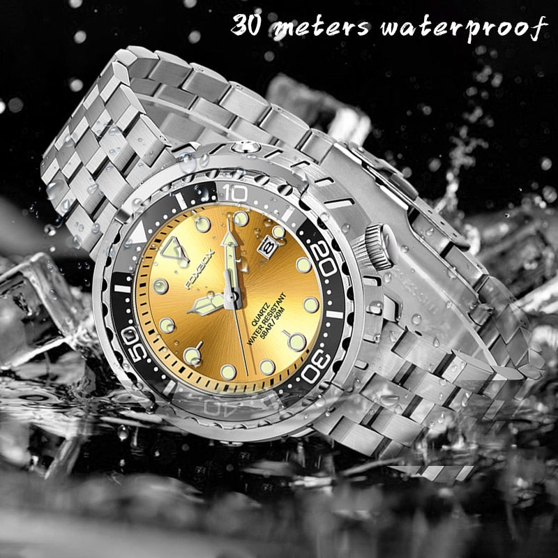 Lige Fashion Mens Watches Foxbox Top Brand Luxury 5ATM Sports Waterproof Quartz Date Luminous Watch The Clothing Company Sydney