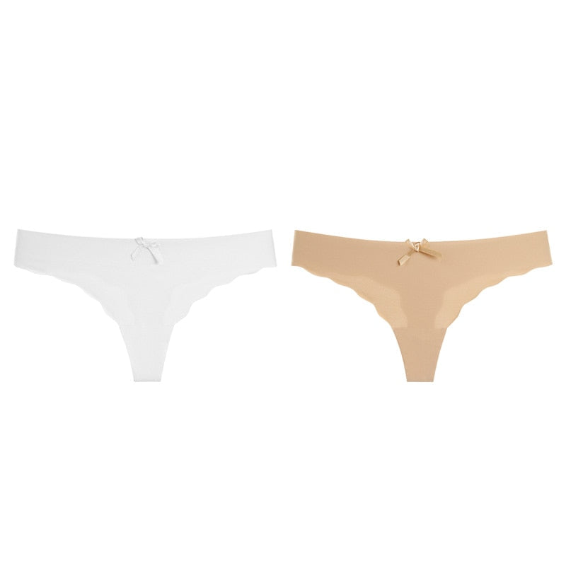 Women's Thongs G-string Underwear Seamless Invisible Panties For Ladies Fashion Ruffle T-back Underpants The Clothing Company Sydney