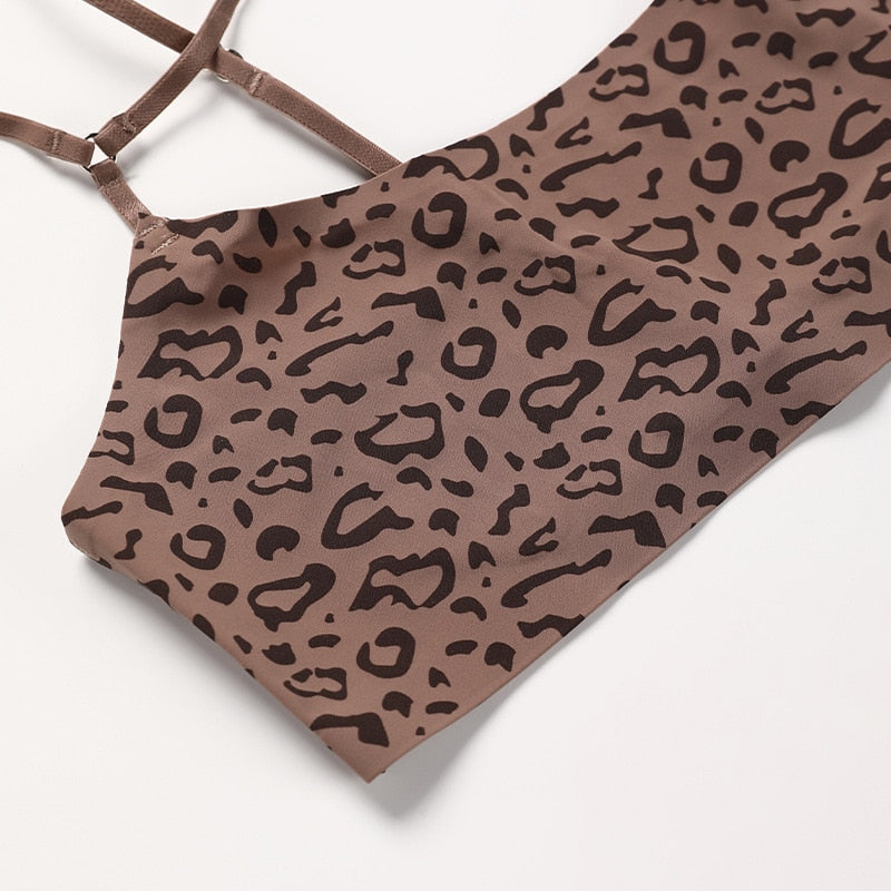 Leopard Print Women's Underwear Set Bra Brief Sets Seamless Bralette Lingerie Set The Clothing Company Sydney