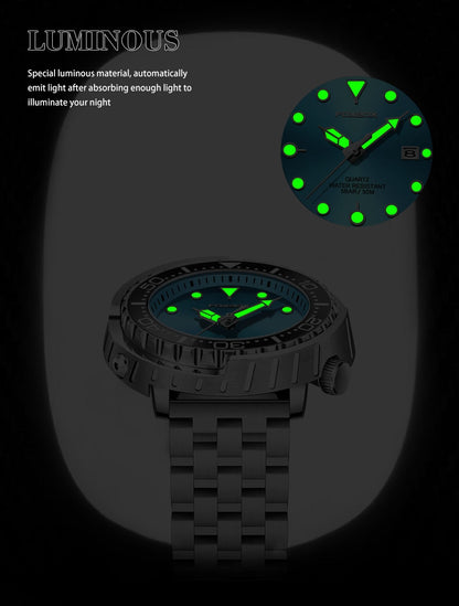 Lige Fashion Mens Watches Foxbox Top Brand Luxury 5ATM Sports Waterproof Quartz Date Luminous Watch The Clothing Company Sydney