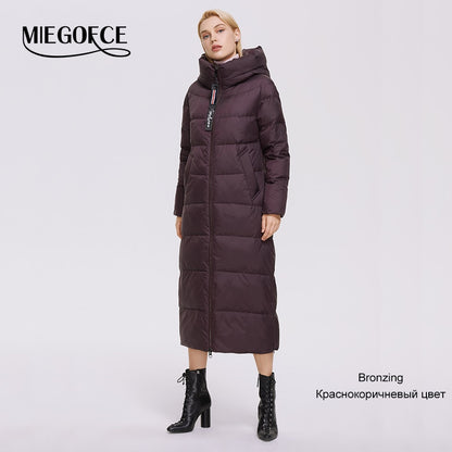 Winter Women's Outwear Parka Super Long Warm And Windproof Zipper Cotton Coat Winter Jackets The Clothing Company Sydney