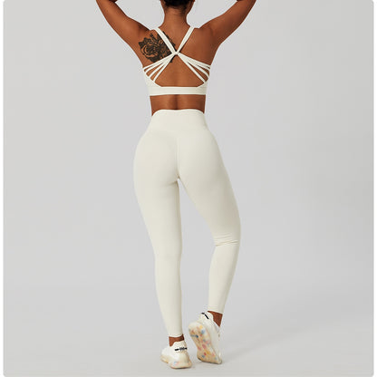 2 Piece Women's Yoga Set Workout Shirts Sport Pants Bra Gym Suits Fitness Shorts Crop Top High Waist Running Leggings Sports Sets The Clothing Company Sydney