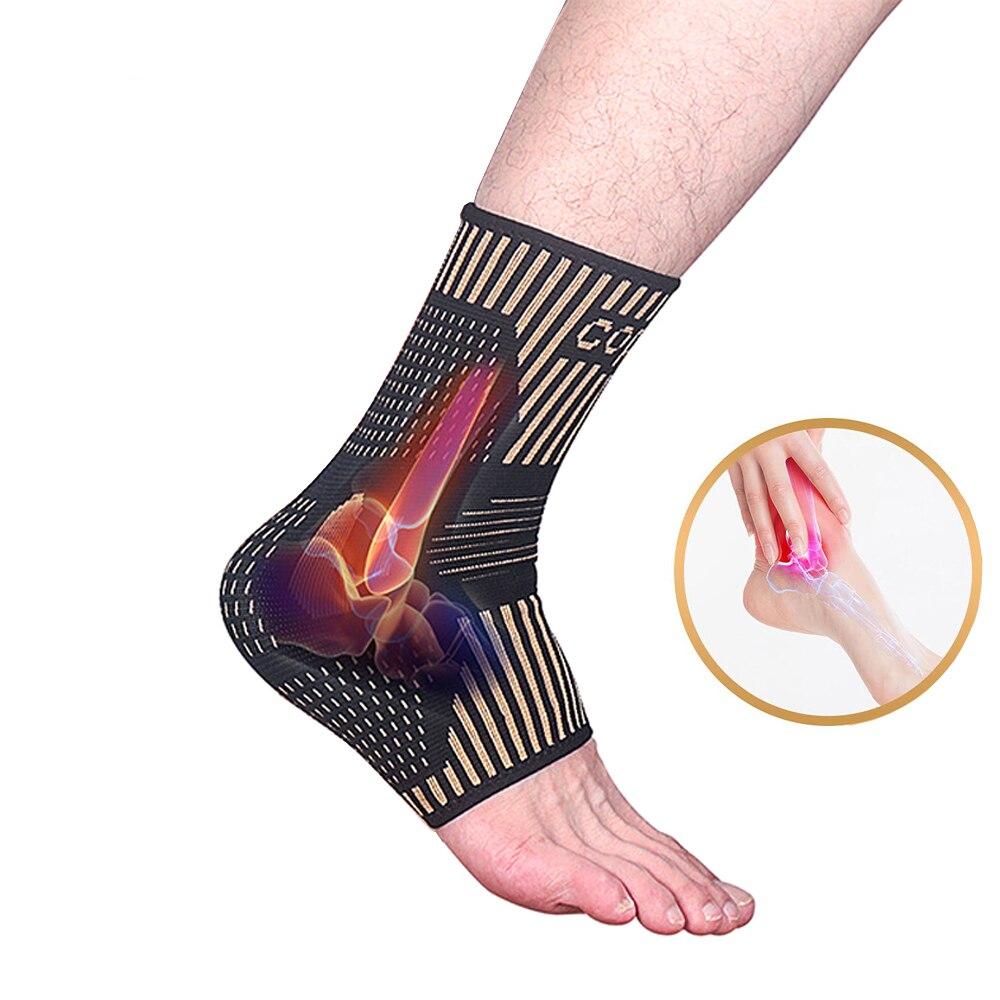 Copper Ankle Brace Infused Compression Sleeve Support for Plantar Fasciitis Sprained Ankle Achilles Tendon Pain Relief Running Ankle Brace The Clothing Company Sydney