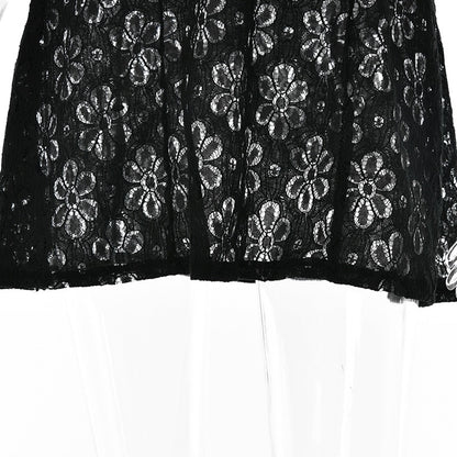 Square Neck Black White Mini Summer High Waist Short Sleeve Beachwear Bodycon Hollow Out Sundress Dress The Clothing Company Sydney