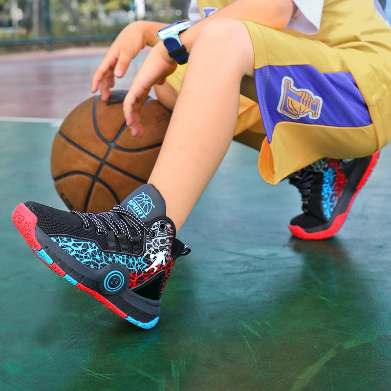 Kids Boys Basketball Shoes Kids Sneakers Non-Slip Sports Girls Basketball Training Tennis Shoes The Clothing Company Sydney