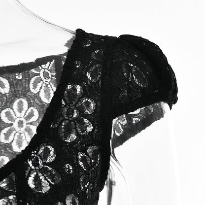 Square Neck Black White Mini Summer High Waist Short Sleeve Beachwear Bodycon Hollow Out Sundress Dress The Clothing Company Sydney