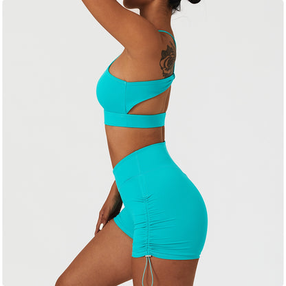 2 Piece Women's Yoga Set Workout Shirts Sport Pants Bra Gym Suits Fitness Shorts Crop Top High Waist Running Leggings Sports Sets The Clothing Company Sydney