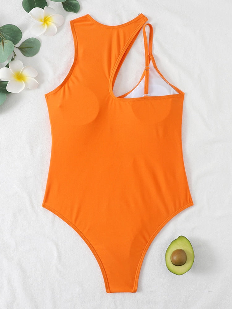 High Neck Swimwear One Piece Swimsuit Hollow Out Bathing Suit Summer Beach Wear Push Up Monokini The Clothing Company Sydney