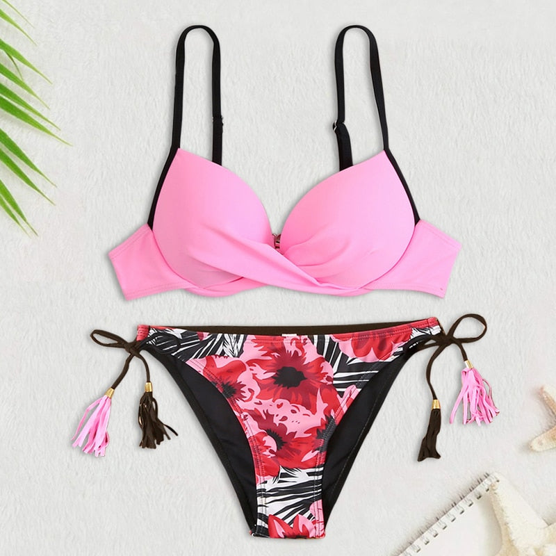 2 Piece Swimwear Women Swimsuit Bikini Push Up Bikinis Set Bathing Suit Summer Brazilian Beach Wear Swim Suits The Clothing Company Sydney