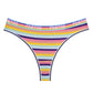 3 Pack Cotton Mix Seamless G-string Colorful Striped Lingerie Panties S-XL Thongs Female Letter Waist Underwear Briefs The Clothing Company Sydney